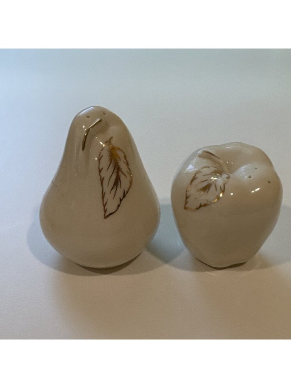 Lenox China Fruits Of Life Salt & Pepper Shaker Set Figural Apple & Pear